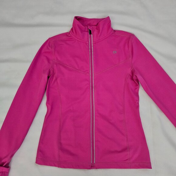 Gap Fit DRY Girls Happy Pink Activewear Full Zip Running Track Jacket Size Large - Picture 5 of 16